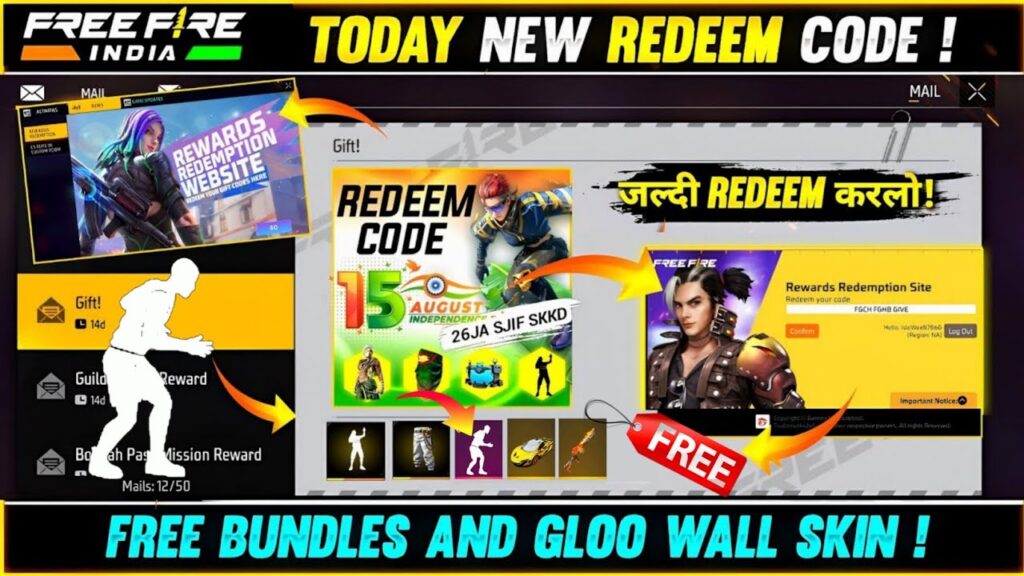 Free Fire MAX Redeem Codes